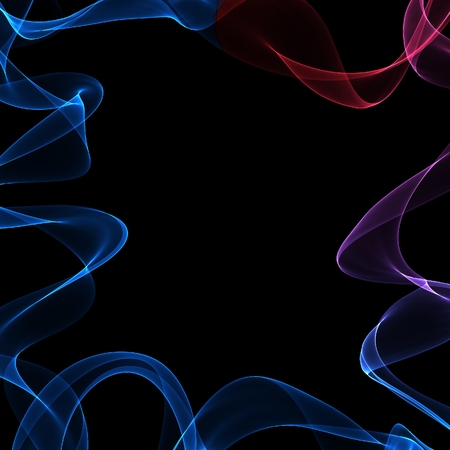 Frame for text with elegant gradient from blue to red  on black wallpaperの写真素材