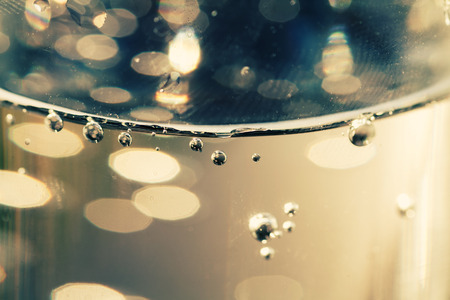 Surface of a water with bubbles macro wallpaper