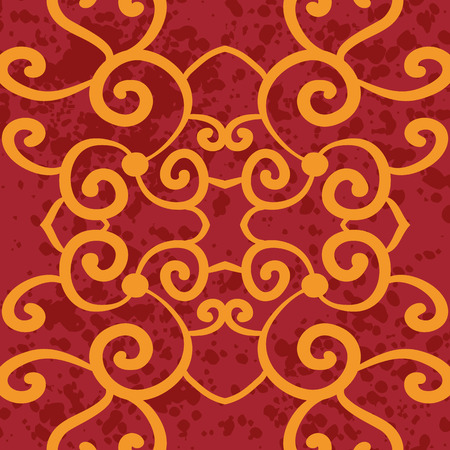Seamless pattern based on traditional Asian elements Paisley.のイラスト素材