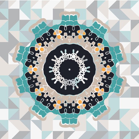 Mandala like frame.のイラスト素材