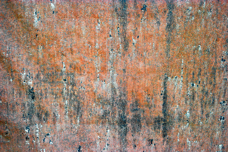 Old rusty sheel of iron, abstract metal background.