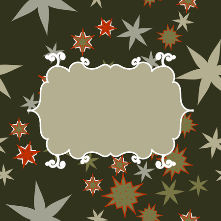 Light gray Scrapbooking template with place for text for invitation, greeting, happy birthday label, postcard frame, baby seamless, child posrcard, children pattern, clip art, holiday, gift and etc.のイラスト素材