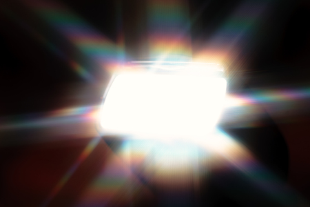 Raindow Star On Blackの写真素材