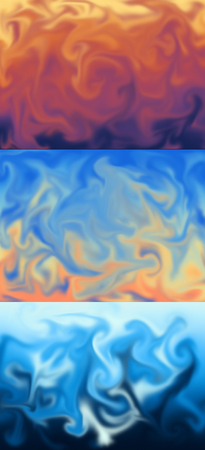 set of three blurred liquid backgroundsの写真素材