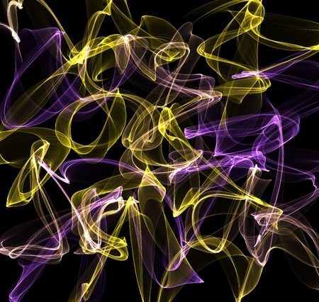 abstract colorful wavesの写真素材