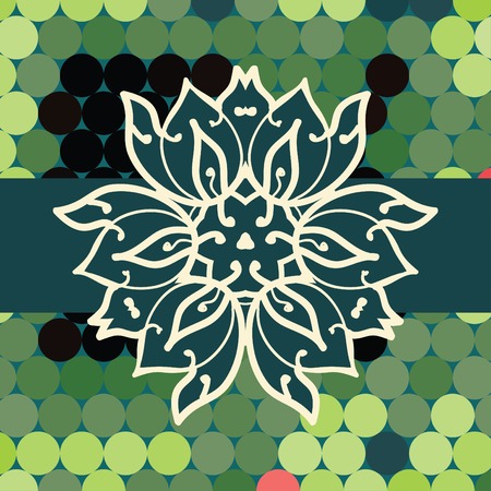 mandala triangle vectorのイラスト素材