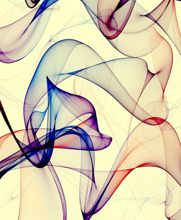 Background of abstract colorful smoke linesの写真素材