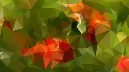 Modern Poligonal Design in Red and Green Color.のイラスト素材