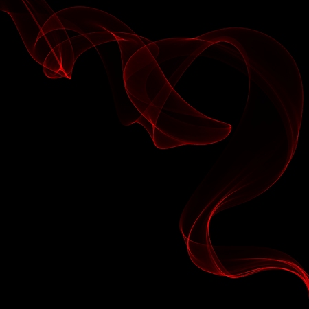 Transparent red smoke on a black  backgroundの写真素材