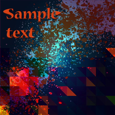 colorful triangles background frameのイラスト素材