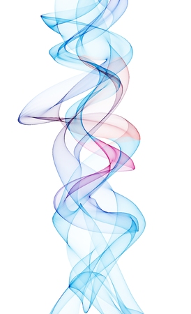 Gradient ink in water on whiteの写真素材