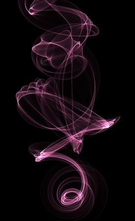 Pink smoke on a blackの写真素材