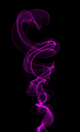 Pink violet smoke on blackの写真素材
