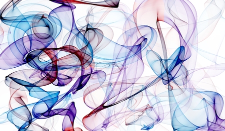 Colorful lines on white illustrationの写真素材