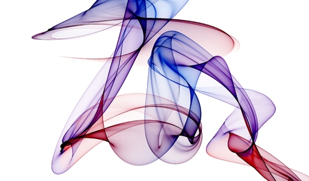 Coloured ink on white background illustrationの写真素材