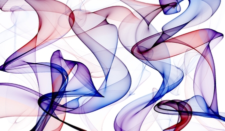 Background of abstract colorful smoke linesの写真素材