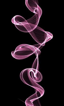 Smoke on a black  backgroundの写真素材