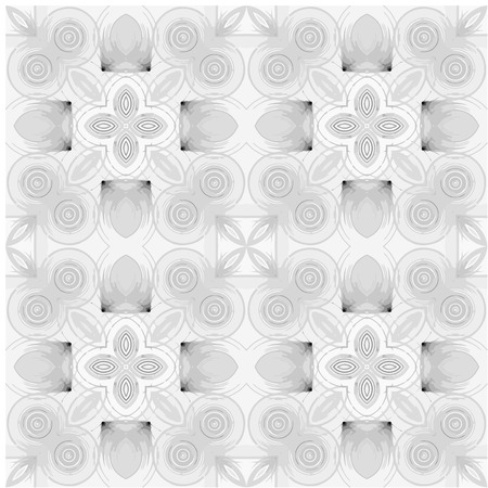 seamless round hand drawn patternのイラスト素材