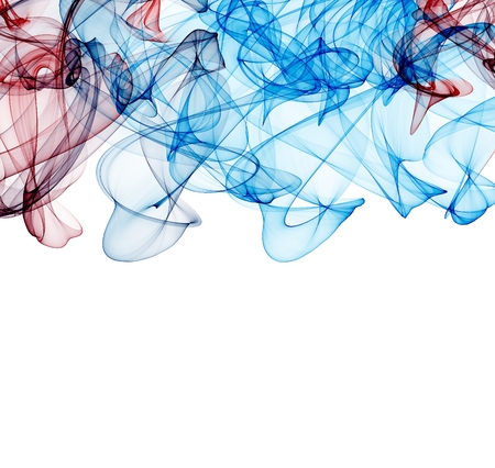 abstract colorful ribbon wavesの写真素材