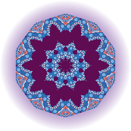 Mandala tribal design. Ethnic ornament. Template for menu, greeting card, invitation or coverのイラスト素材