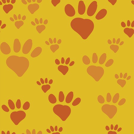 Cats Paw Seamless Backgroundのイラスト素材