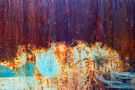 Half painted half rusty iron sheet redy to be frame in your designの写真素材