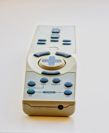 Remote control for old multimedia projector device.の写真素材
