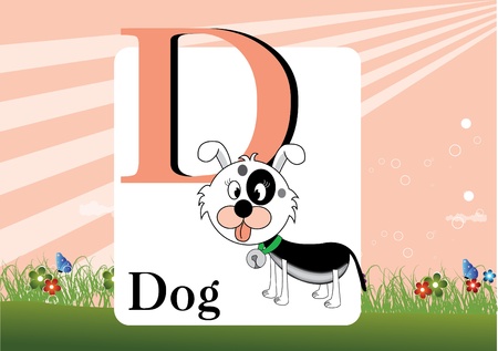 Alphabet Dのイラスト素材