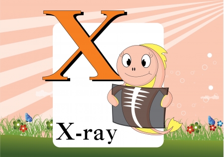 Alphabet Xのイラスト素材
