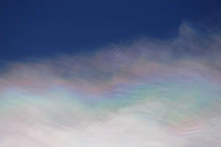 Cloud iridescence is the occurrence of colors in a cloud similar to those seen in oil films on...
