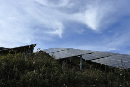 A solar cell panel is an assembly of photovoltaic solar cells mounted in a frame, and a neatly...