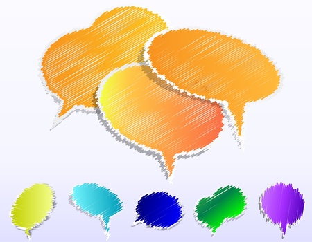 Speech bubblesのイラスト素材