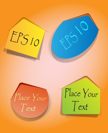 Set of stickersのイラスト素材