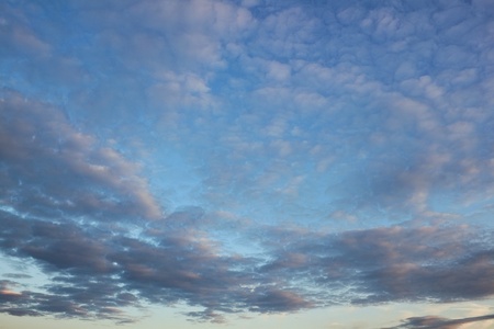 Beautiful sky at the sunset