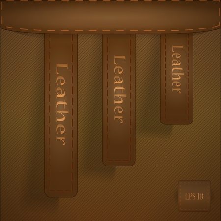 Leather labelsのイラスト素材