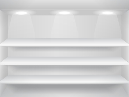 Shelves on the wallのイラスト素材