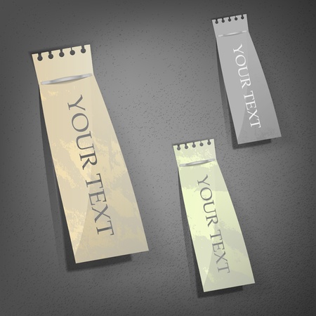 Paper old tagsのイラスト素材