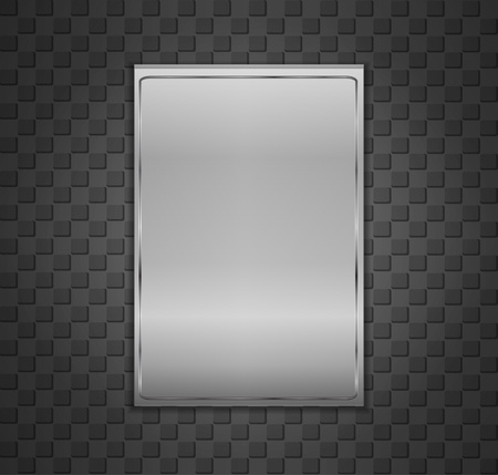 Metal blate on backgroundのイラスト素材