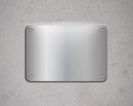 Metal plate with screws on the iron backgroundの写真素材