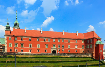 King castle in Warsaw old townのeditorial素材
