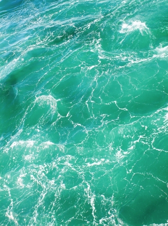 Tropic green water surface backgroundの写真素材