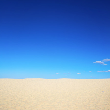 Sand background on the baech under summer skyの写真素材