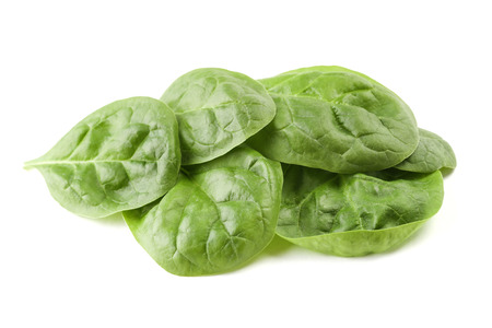 Stack of spinach lettuceの写真素材