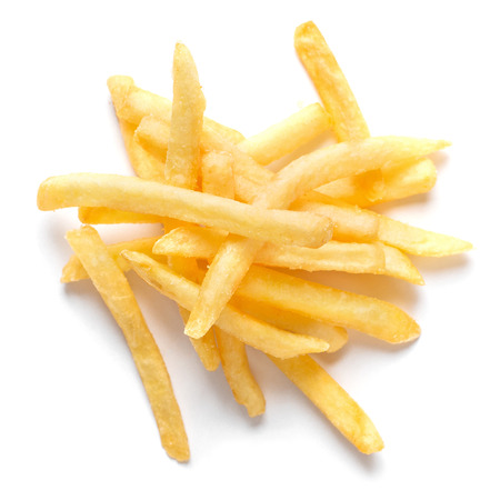 Potato fries on the whiteの写真素材