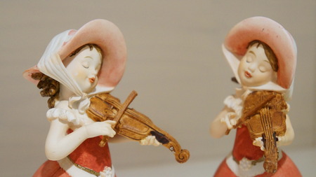 The violin sculptureの写真素材