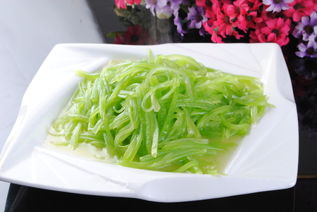 A plate of vegetablesの写真素材