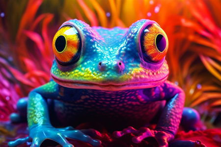 Red-eyed tree frog (Agalychnis arborea)の素材