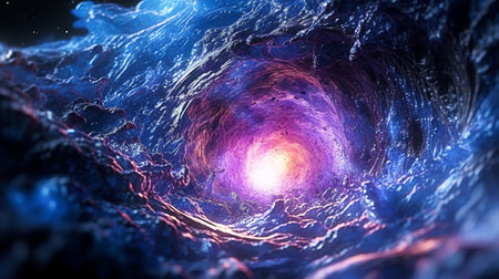3D illustration of abstract fractal for creative design, art and entertainmentの素材