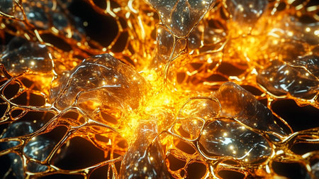 3d illustration of abstract geometric composition,digital art works. Computer generated graphics.の素材