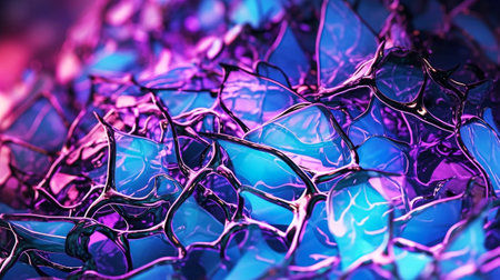 3d illustration of abstract fractal for creative design looks like broken glassの素材